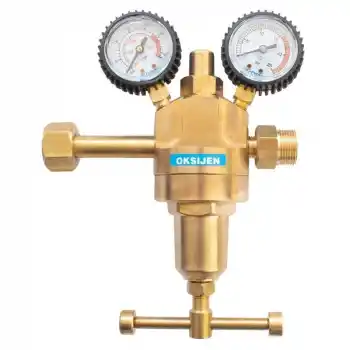 Evren 190 0-15 bar W21,80x1/14 Yüksek Debili Oksijen Basınç Düşürücü