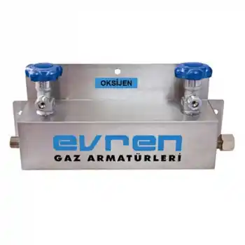 Evren 520 300 Bar G3/4 - 2’li Tüp Bağlantısı için Oksijen Manifold Sistemi