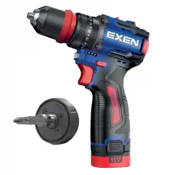 Exen EN 162 DS Akülü Darbeli Şarjlı Matkap 60 Nm 2.0 Ah