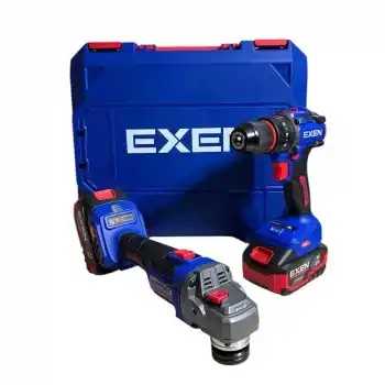 Exen EN 204 Akülü Darbeli Matkap, Avuç Taşlama Seti