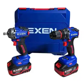 Exen EN 214 Akülü Darbeli Matkap, Somun Sökme Seti