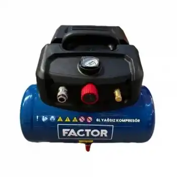 Factor 6 Çanta Tipi 6 Lt Yağsız Hava Kompresörü
