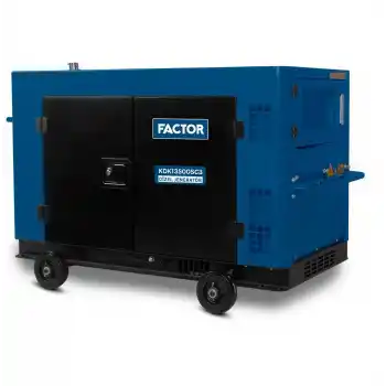 Factor KDK13500SC3 Kabinli Marşlı Dizel Trifaze Jeneratör 13,5 kVa