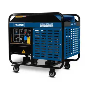 Factor KDK23500RE Marşlı Dizel Monofaze Jeneratör 23 kVa