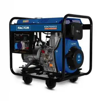 Factor KDK7500CE Marşlı Monofaze Dizel Jeneratör 6,9 Kva
