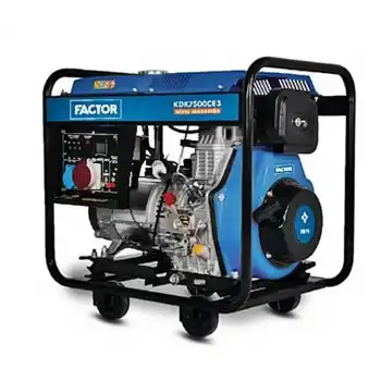 Factor KDK7500CE3 Marşlı Trifaze Dizel Jeneratör 6.9 kVA