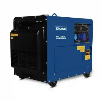 Factor KDK7500SC Dizel Kabinli Marşlı Monofaze Jeneratör 6.9 kva