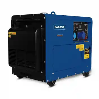 Factor KDK7500SC Dizel Portatif Monofaze Jeneratör 6,9 kVA
