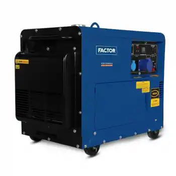 Factor KDK7500SCA Otomatik Dizel Portatif Monofaze Jeneratör 6,9 kVA