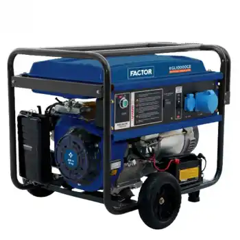 Factor KGL10000CE Marşlı Benzinli Monofaze Jeneratör 9,4 KVA