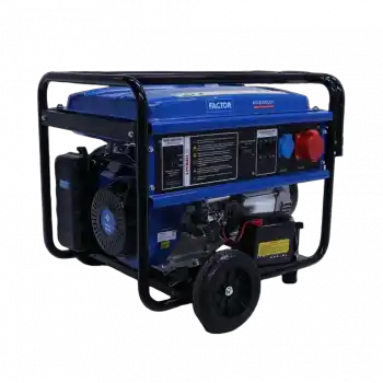 Factor KGL8000CE3 İpli Marşlı Trifaze Benzinli Jeneratör 8,1 KVA