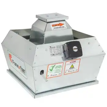 Fanexfan FDRÇ-H-450 Dikey Atışlı Harici Motorlu Radyal Çatı Fanı Monofaze