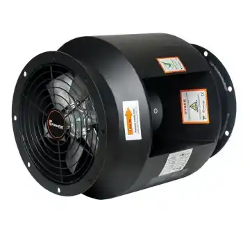 Fanexfan FRTF-300 (4) Yuvarlak Kanal Tipi Aksiyal Tüp Fanlar (Motor Hava Akımı Dışına 180 Derece Dayanıklı) Trifaze