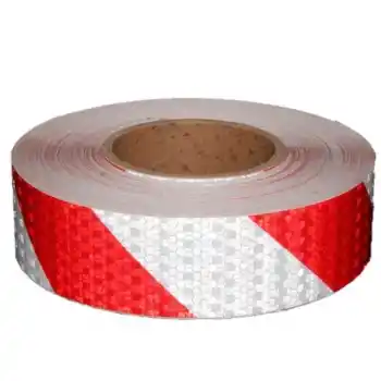 Globus GL14019 50*23 Kırmızı/Beyaz Reflektifli Bant