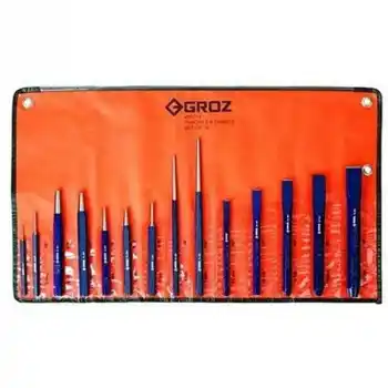 Groz KIT/14/ST 14lü Pim Zımba ve Keski Takımı