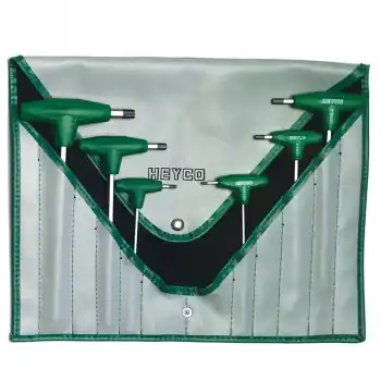 Heyco 6 Parça Altıgen Alyan Vidalar için T Tipi Alyan Anahtar Takımı