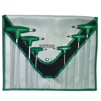 Heyco 6 Parça Yuvarlak Başlı T Tipi Alyan Anahtar Takımı