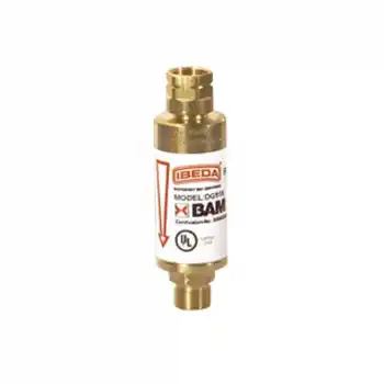 IBEDA IB0366 G3/8 Basınç Düşürücü Alev Emniyet Valfi Oksijen