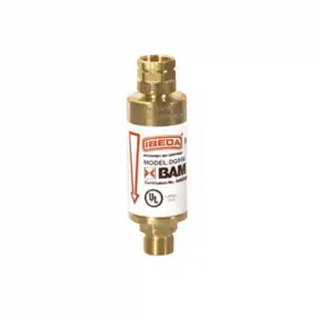 IBEDA IB0367 G3/8Sol Basınç Düşürücü Alev Emniyet Valfi Asetilen Propan Doğalgaz