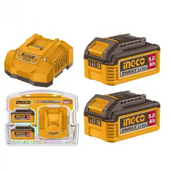 Ingco FBCPK2513E Akü ve Şarj Cihazı Seti 20V 5.0Ah