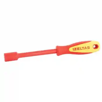İzeltaş 4773190070 1000V Süngüsü İzoleli 7mm Lokma Uçlu Tornavida