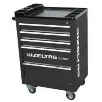 İzeltaş 8235327005 5 Çekmeceli Partner Serisi Boş Siyah Takım Dolabı