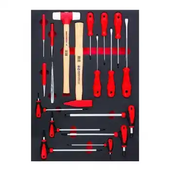 İzeltaş 8241006018 Pro Serisi Dolaplar İçin 6. Çekmece İçi Dolu 18 Parça