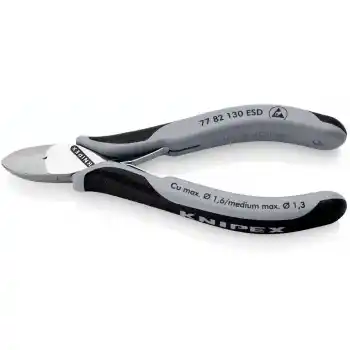 Knipex 77 82 130 ESD Hassas Elektronikçi Yan Keski 130 mm