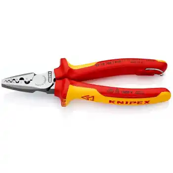Knipex 97 78 180 T Kablo Yüksükleri için Sıkma Pensesi