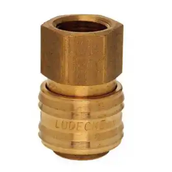 Lüdecke ES 14 I 1/4 inç Stoper Dişi Gövde