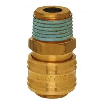 Lüdecke ES 14A 1/4 inç Stoper Erkek Gövde