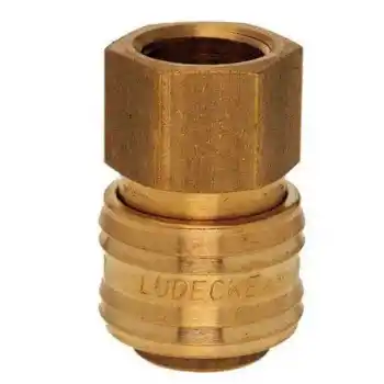 Lüdecke ES 38 I 3/8 inç Stoper Dişi Gövde