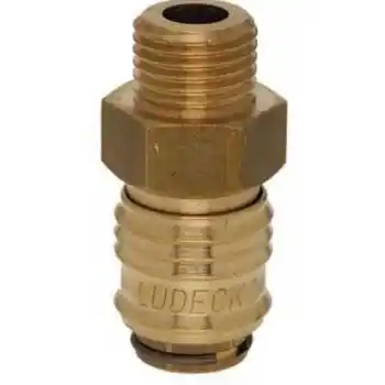 LÜDECKE ESM 14 A Mini Stoper Gövde (1/4” Erkek)