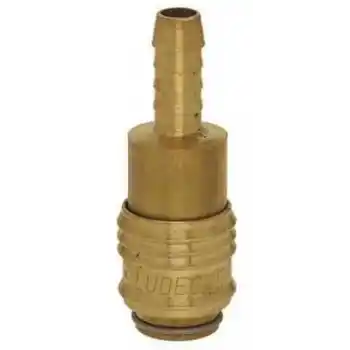 LÜDECKE ESM 8 T Hortum için Mini Stoper Gövde (Dişi, 8mm)