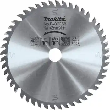 Makita B-07353 SP6000K,DSP600 Daire Testere için Elmas Daire Testere Bıçağı 165x20mm 48 Diş