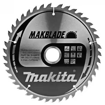 Makita B-08872 LS0815FL Gönye Kesme için Elmas Daire Testere Bıçağı 216x30mm 40 Diş