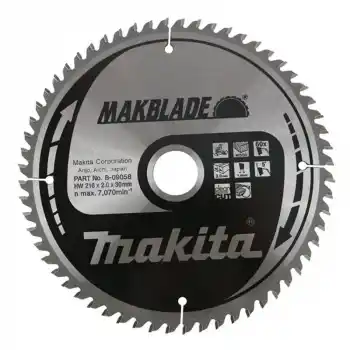 Makita B-09058 LS0815FL Gönye Kesme için Elmas Testere Bıçağı 216x30mm 60 Diş
