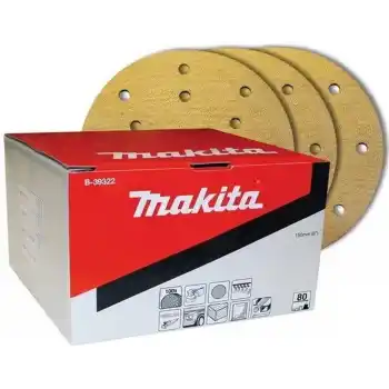 Makita B-39322 15 Delikli Çok Amaçlı Zımpara Kağıdı 80Kum