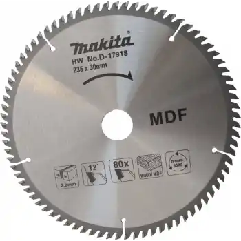 Makita D-17918 Tct Elmas Daire Testere 230x30mm 80 Diş
