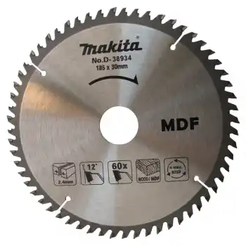 Makita D-38934 Tct Elmas Daire Testere Ahşap-Mdf 185x30mm 60 Diş