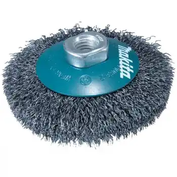 Makita D-39849 Kaynak Temizlik Dalgalı Telli Geniş Çanak Fırça 115xM14x2mm