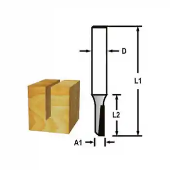 Makita D-47400 Dalma Düz Kanal (Tek Bıçak) Freze Bıçağı 6mm