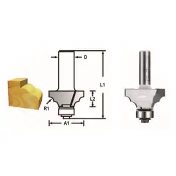 Makita D-48577 Çift Yuvarlak Profil Freze Bıçağı (Çift Bıçak)