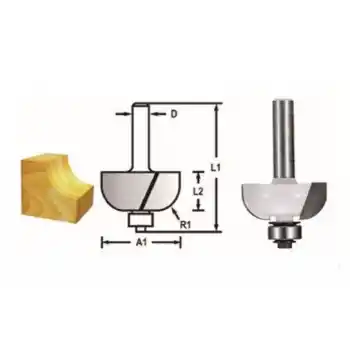 Makita D-48620 Rulmanlı Kordon Freze Bıçağı (Çift Bıçak)