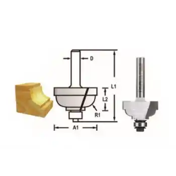 Makita D-48795 Rulmanlı Profil Freze Bıçağı (Çift Bıçak)