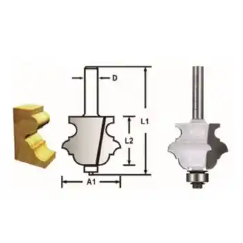 Makita D-48876 Rulmanlı Multi Profil Freze Bıçağı (Çift Bıçak)