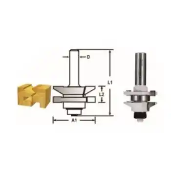 Makita D-48898 Rulmanlı Rustik Çerçeve Kapak Freze Bıçağı (Çift Bıçak)
