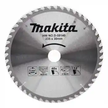 Makita D-59140 Ahşap için Daire Testere 235x30mm 48 Diş