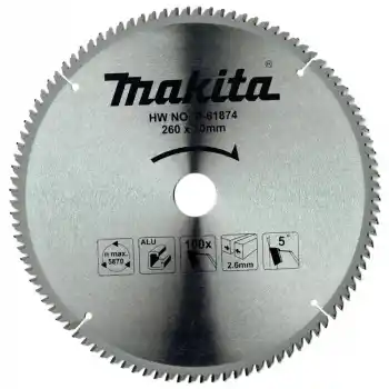 Makita D-61874 Alüminyum için Elmas Daire Testere 260x30mm 100 Diş