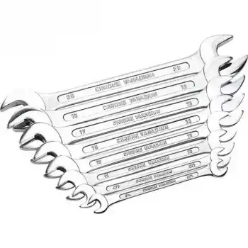 Mannesmann 110-08 DIN Açık Ağız Anahtar Takımı - (8 parça, 6-22mm)